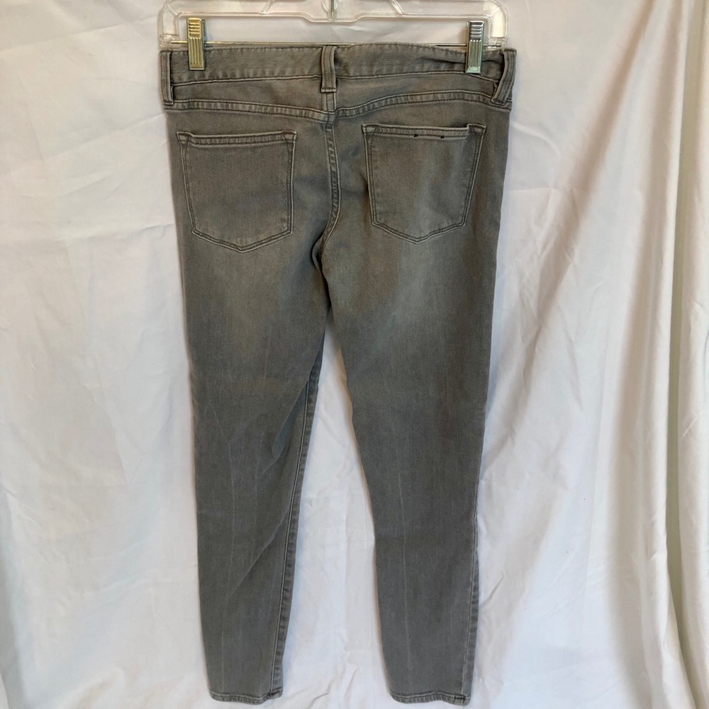 J. Crew Light Grey Toothpick Skinny Ankle Jeans - Picture 2 of 6